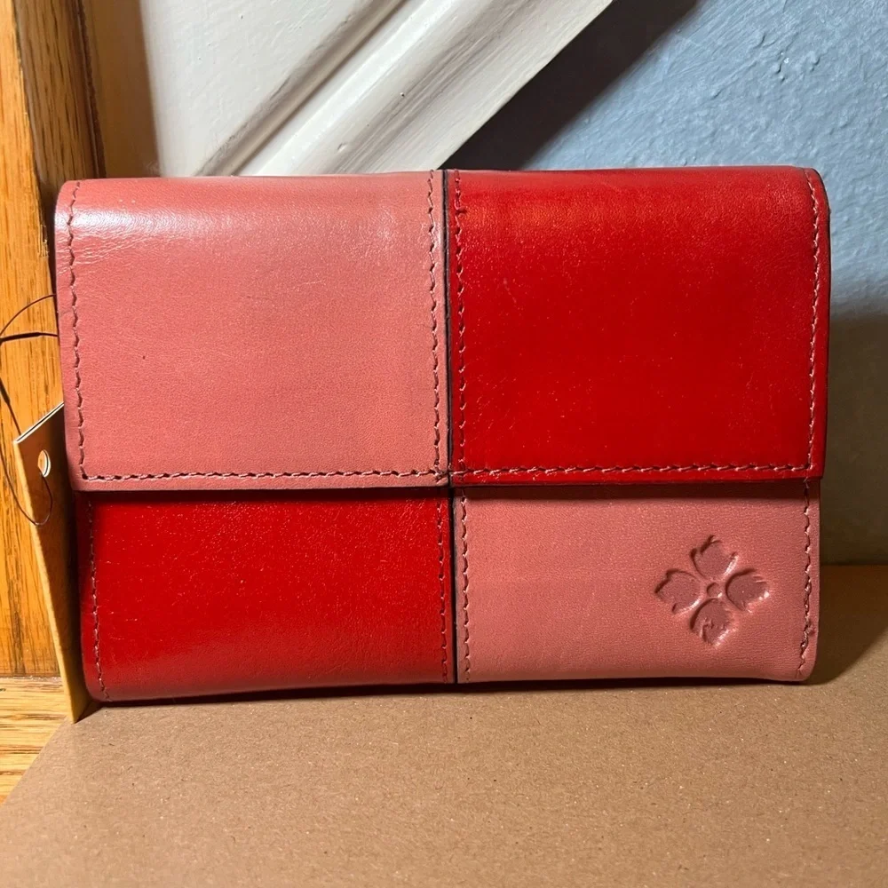 NWT Patricia Nash Woodstock Color Block Leather Wallet